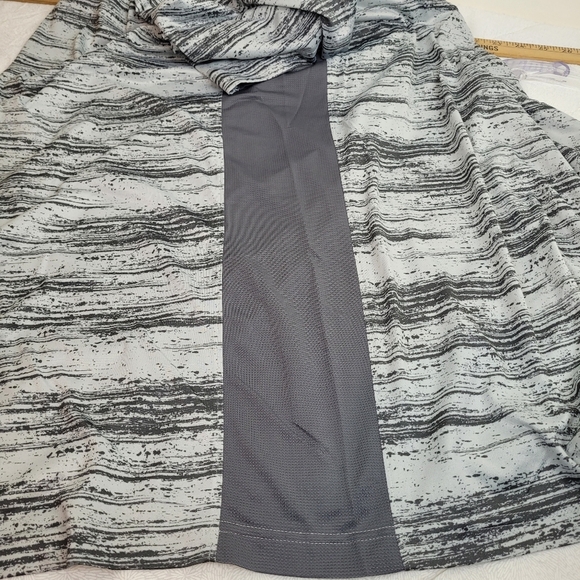 MSX Michael Strahan Men's Heather Gray White Performance Shirt sporty golf 3XLT - Picture 7 of 8